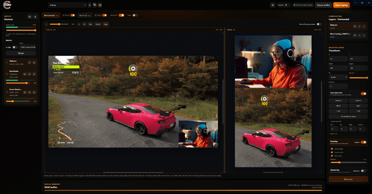 Cutscene Replay App Orange Theme
